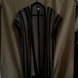 Black and White long vest